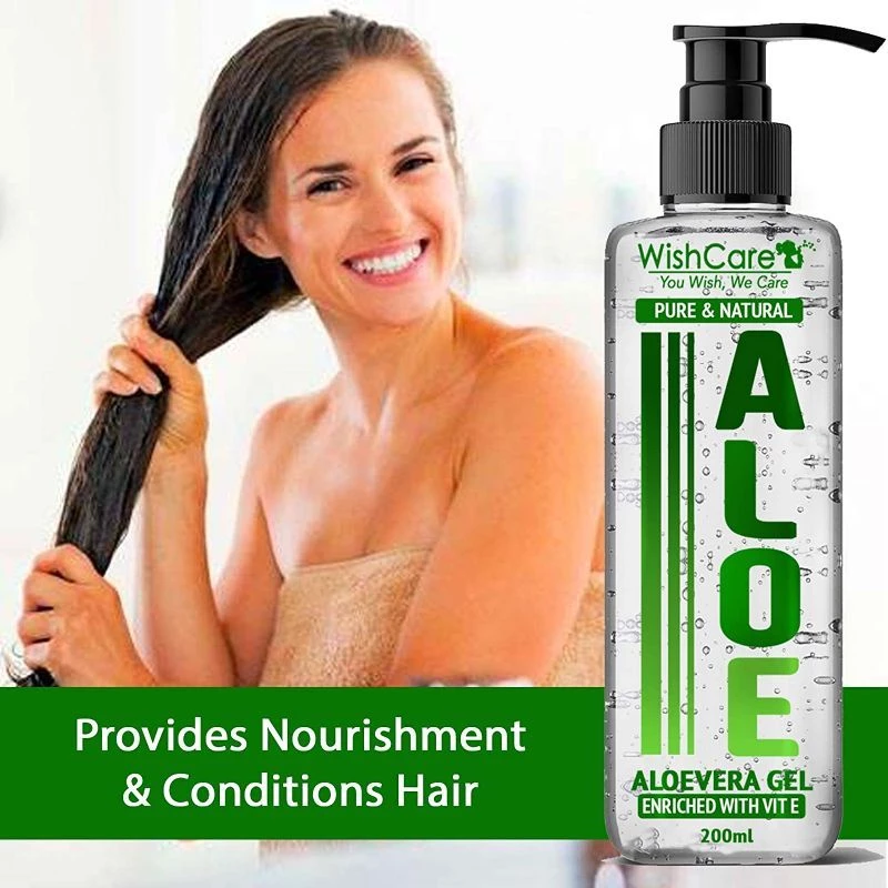 Wishcare Pure Aloe Vera Gel+ Rose Water, 200 ml-3.webp